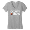 occupy mars Women's V-Neck T-Shirt