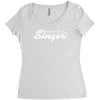 trust me, i'm a singer   gift for musician idol song musical voice tee Women's Triblend Scoop T-shirt