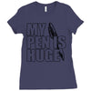 my pen is huge (2) Ladies Fitted T-Shirt