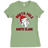 north pole santa claus Ladies Fitted T-Shirt