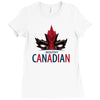 mouthy canadian Ladies Fitted T-Shirt