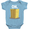 oh hay oh hey girl boy funny pun Baby Onesie
