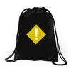 warning Drawstring Bags