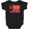funny  7 words for marriage, ideal gift, birthday present Baby Bodysuit