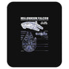 millennium falcon blueprint Mousepad