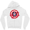 deadpool was here (captain america) Zipper Hoodie