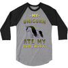 my unicorn ate my homework 3/4 Sleeve Shirt