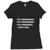 i'm a programmer computer code Ladies Fitted T-Shirt