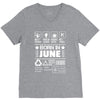 Born In June V-Neck Tee