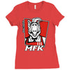 melmac fried kitten Ladies Fitted T-Shirt
