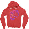 grinning like a cheshire cat 2 Zipper Hoodie