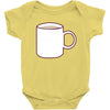 glass and coffee Baby Bodysuit