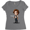 i know Women's Triblend Scoop T-shirt