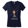 fearless Women's V-Neck T-Shirt