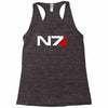mass effect n7 logo Racerback Tank