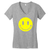 smiley face mens Women's V-Neck T-Shirt