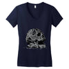 celtic skull Women's V-Neck T-Shirt