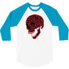geometric skull 3/4 Sleeve Shirt