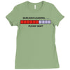 sarcasm loading please wait (2) Ladies Fitted T-Shirt