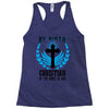 By Birth Christian By the Grace of God Racerback Tank