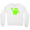 android eats apple Crewneck Sweatshirt