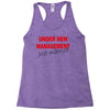 under new management just married mens black wedding present husband t Racerback Tank