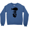 big fish little fish cardboard box   music t shirt Crewneck Sweatshirt