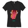 cool hotdog Women's V-Neck T-Shirt
