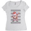 ugly santa dabbing Women's Triblend Scoop T-shirt