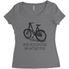 freedom machine Women's Triblend Scoop T-shirt