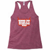 behind beard is a handsome man Racerback Tank
