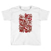 rood en wit Toddler T-shirt