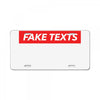 Fake Texts Hypebeast License Plate