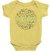 go vegan 3 Baby Bodysuit