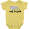 Cat Says Not Today Baby Bodysuit