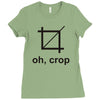 oh crop Ladies Fitted T-Shirt