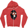 cool summerish scar Zipper Hoodie