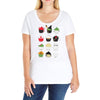 cupcake costume party Ladies Curvy T-Shirt