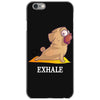 yoga pug exhale iPhone 6/6s Case