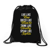 be golden Drawstring Bags