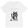 anxious cat V-Neck Tee