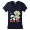 This Girl Loves Shih Tzu Women's V-Neck T-Shirt