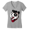 panda pirate Women's V-Neck T-Shirt