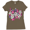 robo city Ladies Fitted T-Shirt
