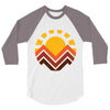 sunset mountain 3/4 Sleeve Shirt