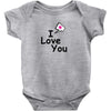 I LOVE YOU Baby Bodysuit