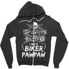 You Cant Scare Me I am Biker Pawpaw Zipper Hoodie