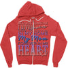 my mom is in heaven forever Zipper Hoodie