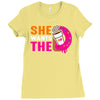 She Wants The D - Dunkin Donuts Ladies Fitted T-Shirt