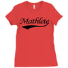 mathlete t shirt funny math humor geek nerd school athlete tee s m l x Ladies Fitted T-Shirt